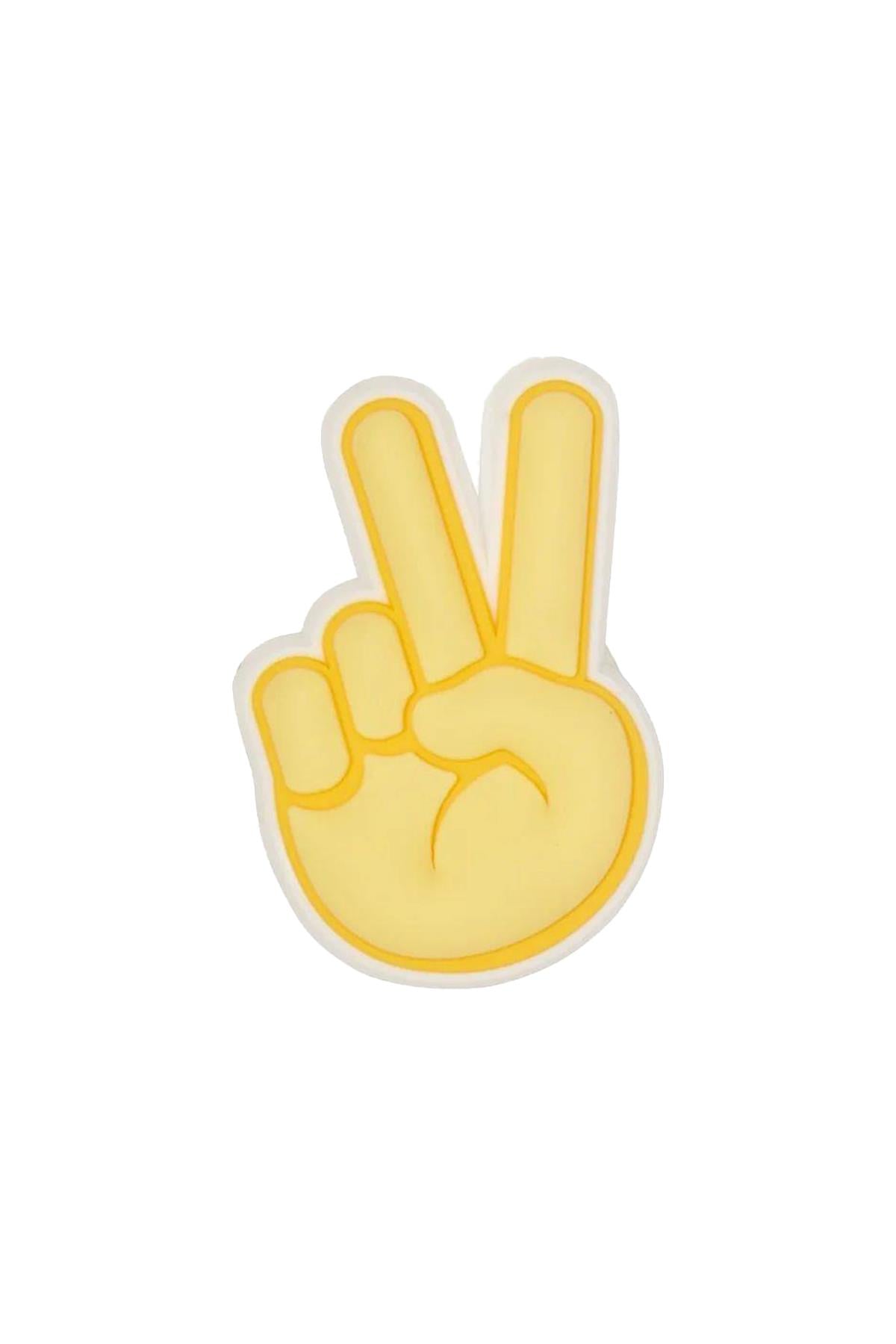 Jibbitz Peace Hand Sign Unisex Charm 10007207-1