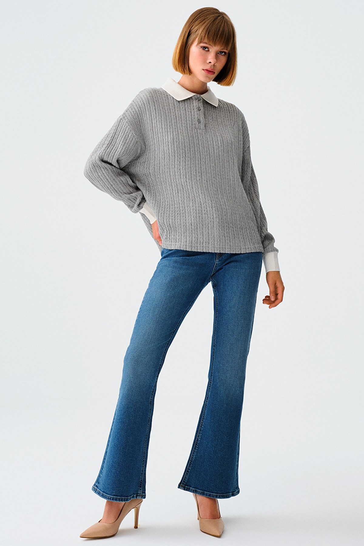 Loft Rain Mid Blue  Kadın Pantolon Lf2037065