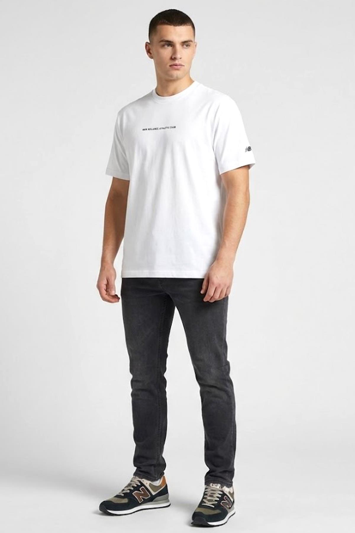 New Balance Lifestyle Erkek Tişört MNT1648-WT