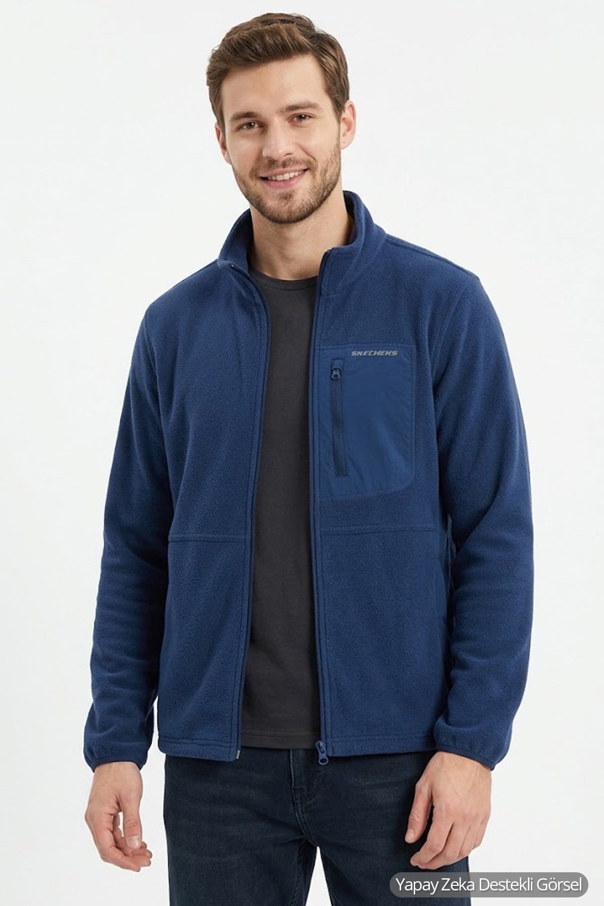 Skechers Full Zip Polar Erkek Ceket S2620087-0848