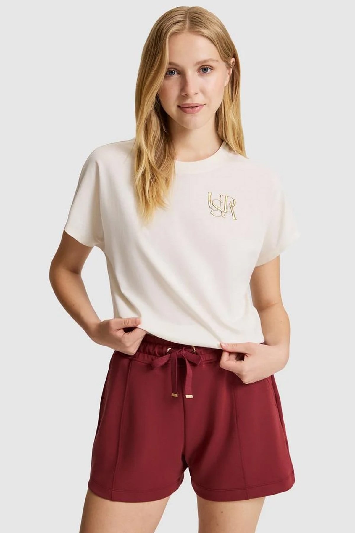U.S. Polo Assn. Kadın Tişört 50322100-VR256