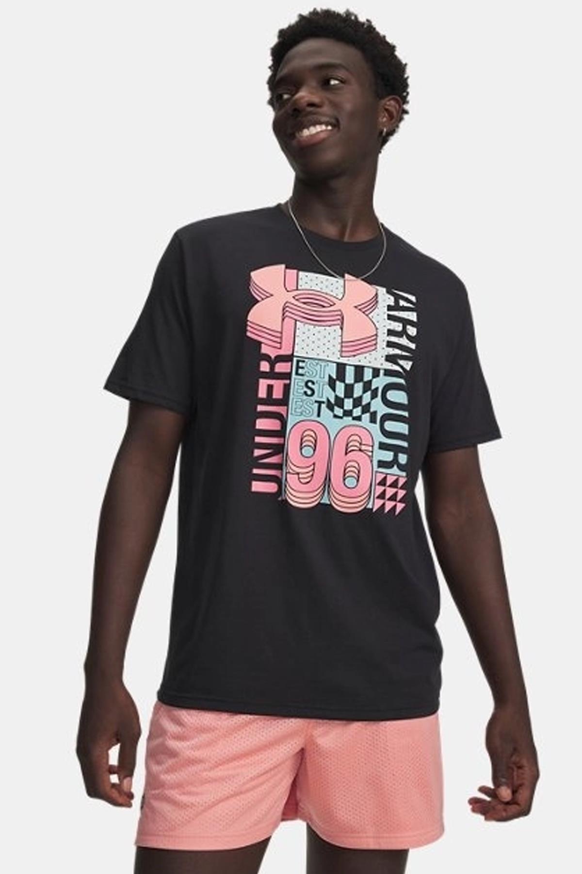 Under Armour Logo Collage Erkek Tişört 6009244-001