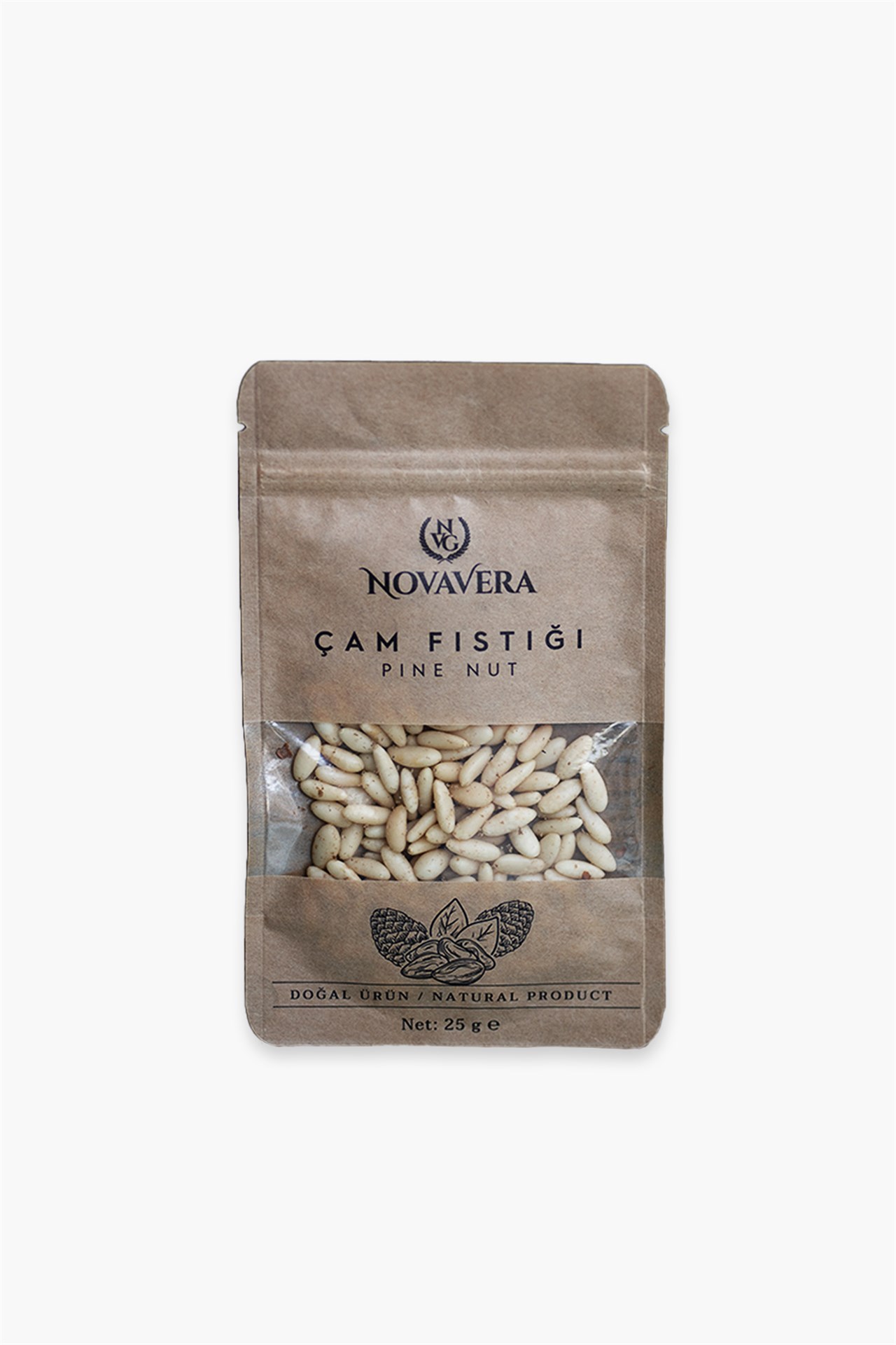 Nova Vera Çam Fıstığı (Doğal Yerli 1. Kalite) 25 g