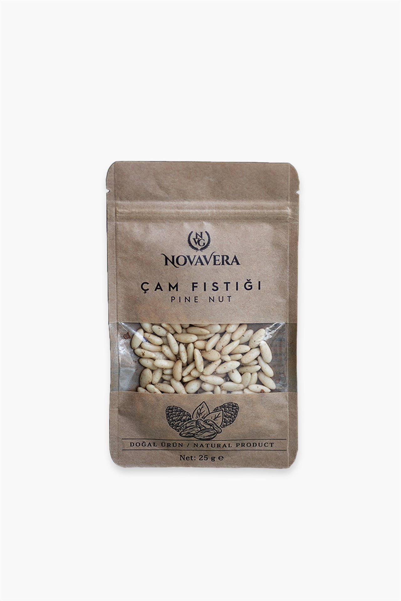 Nova Vera Çam Fıstığı (Doğal Yerli 1. Kalite) 25 g