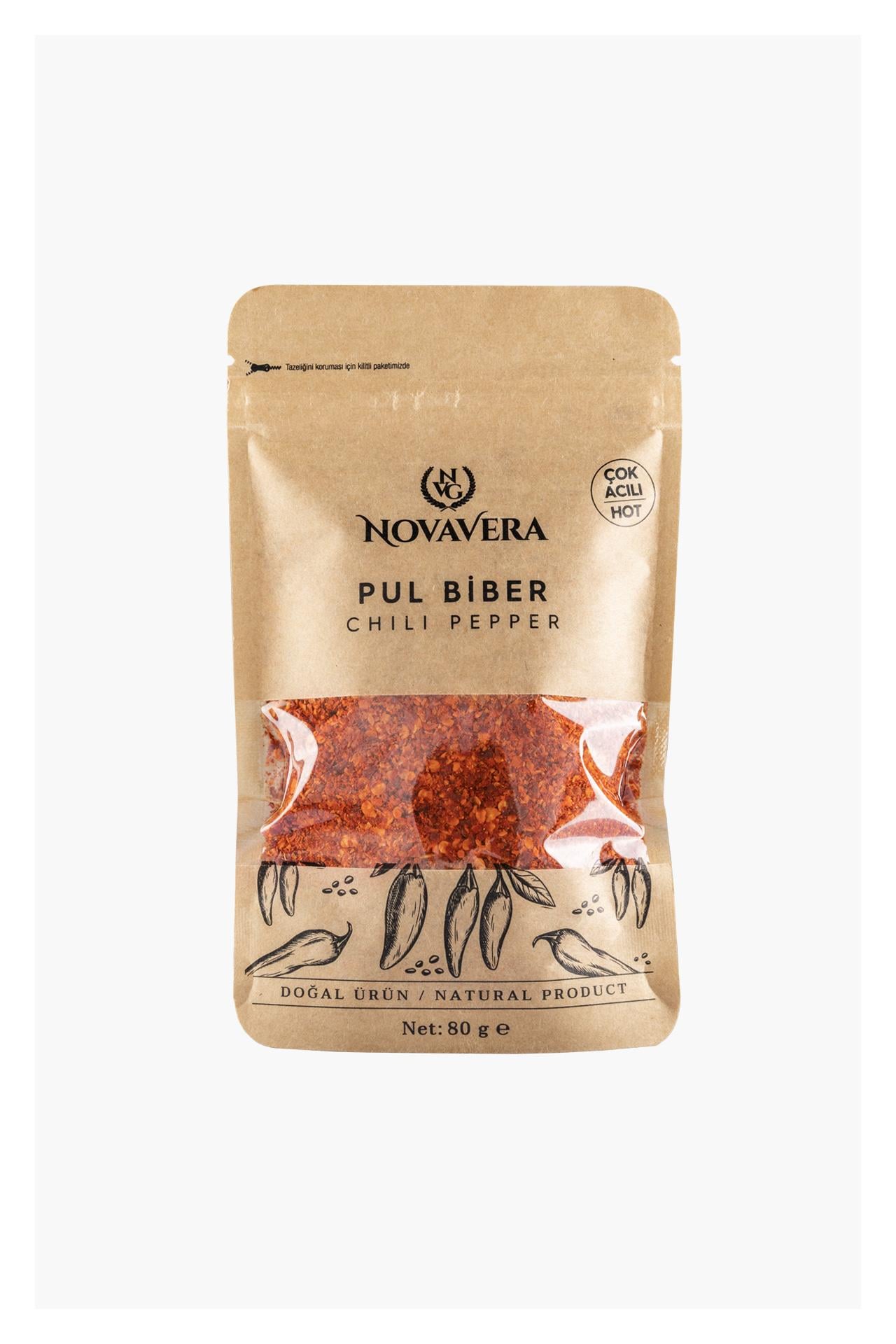 Nova Vera Çok Acı Pul Biber 80 g
