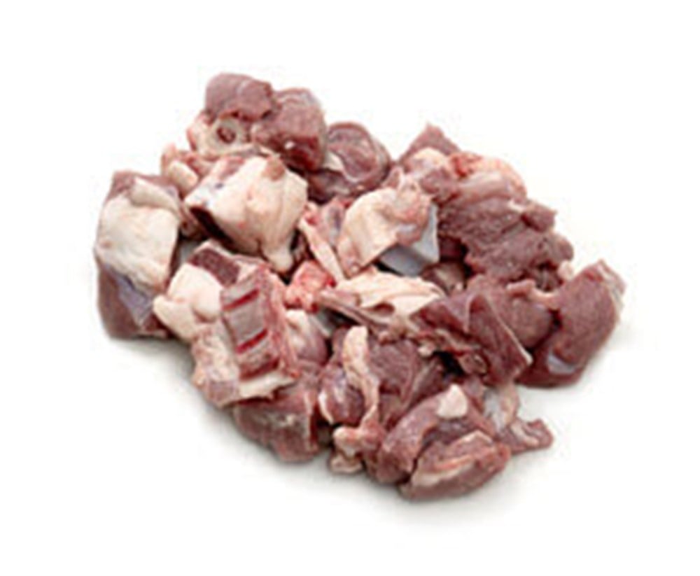 VEAL CUBES BONE IN  