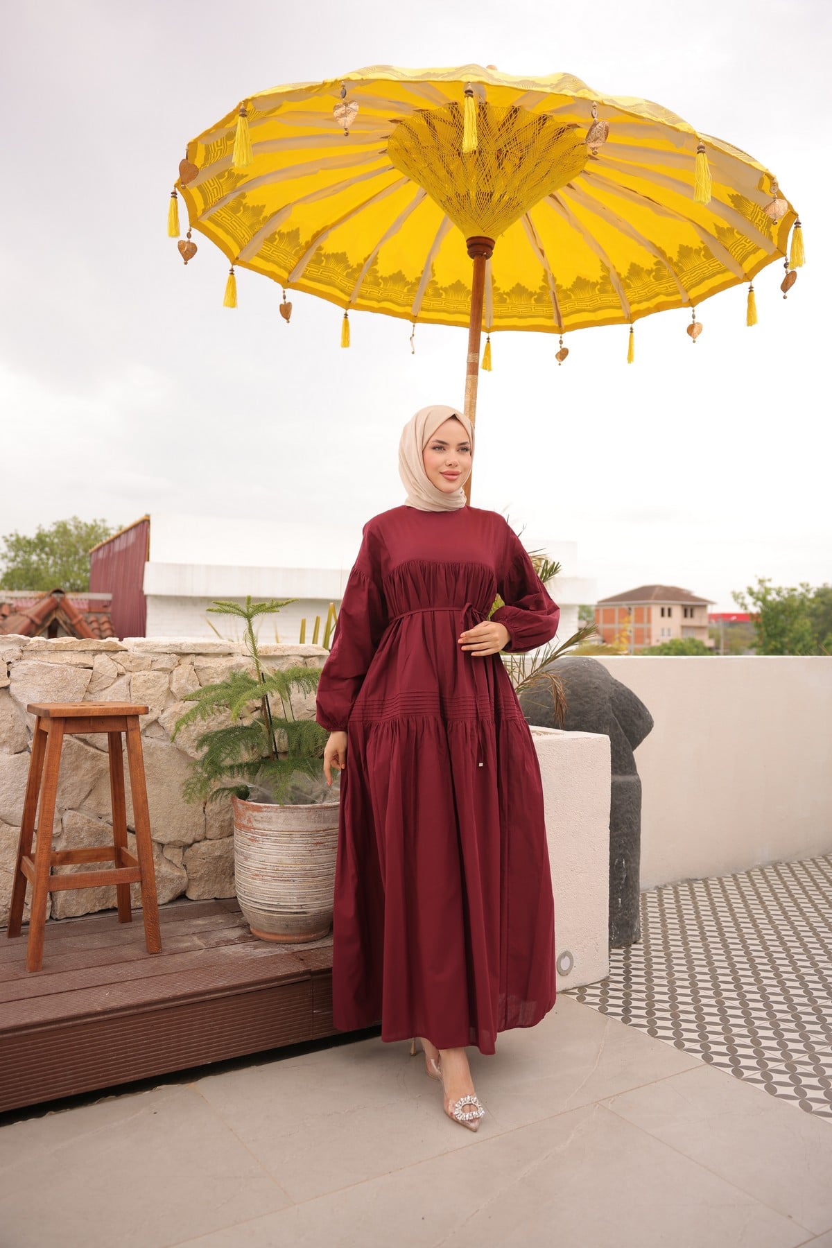 ELBİSE - BORDO