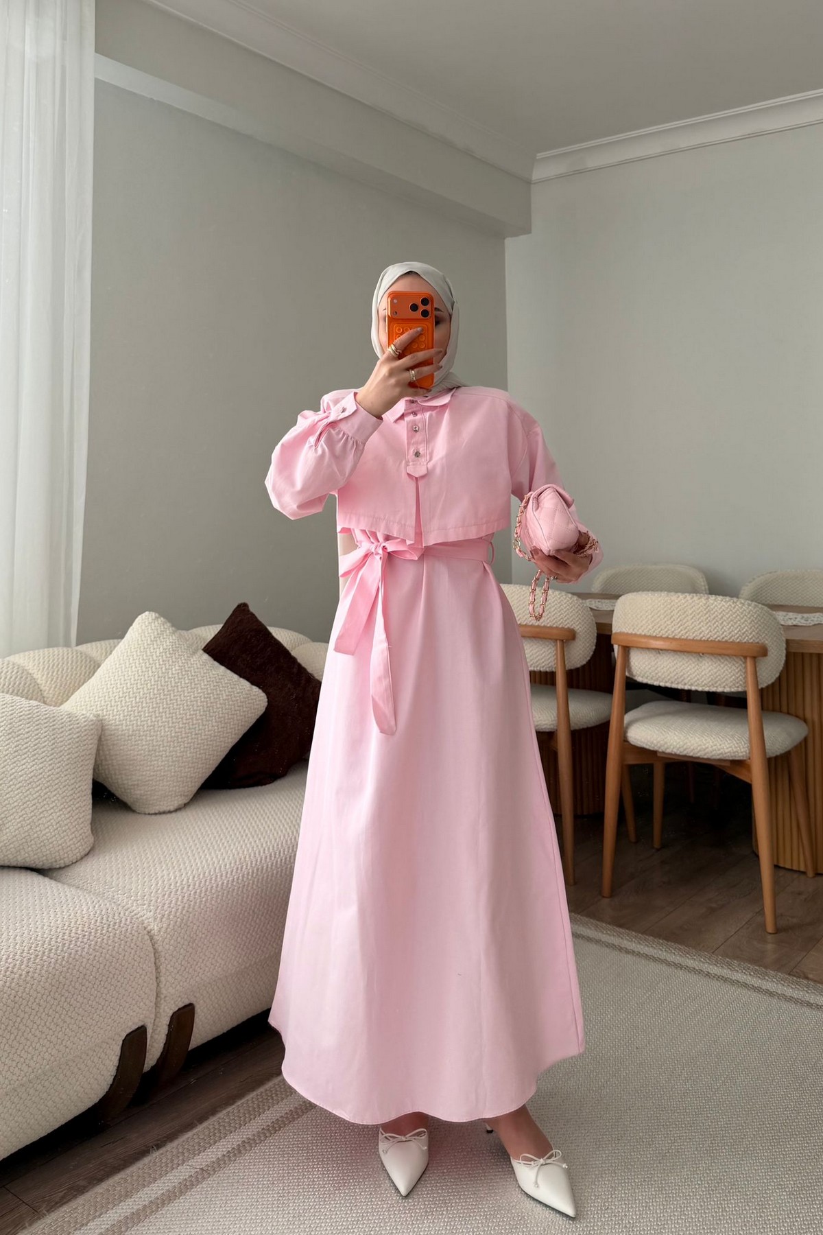 ELBİSE - PEMBE