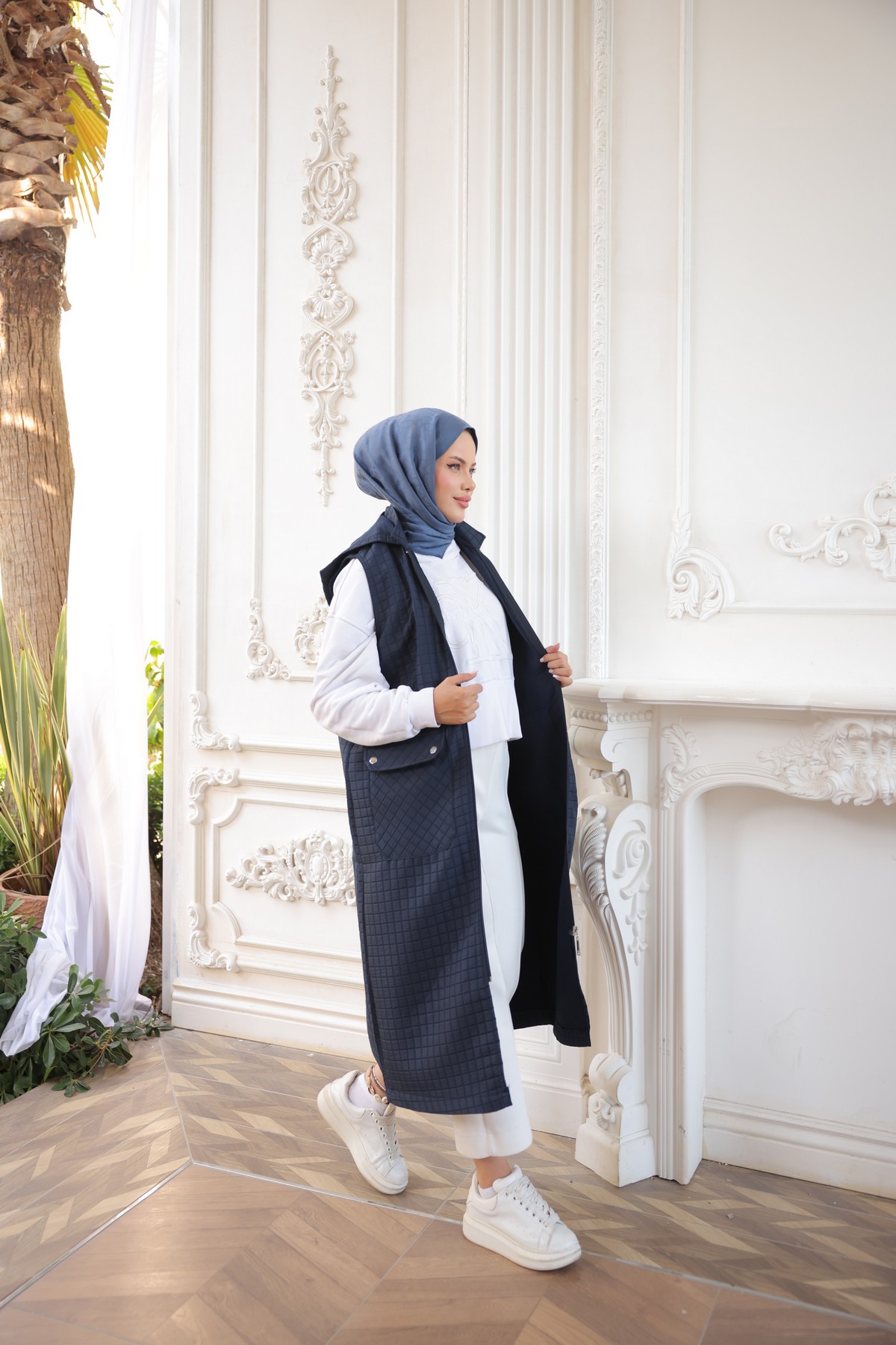 KAPİTONE YELEK - LACİVERT