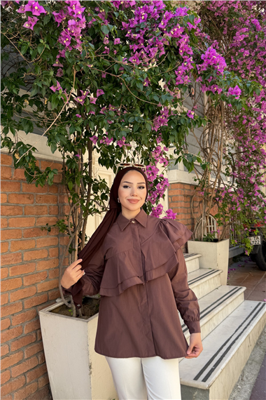 GÖMLEK - KAHVERENGİ