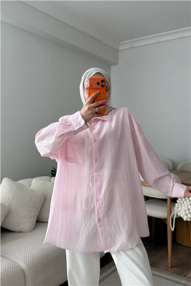 GÖMLEK - PEMBE