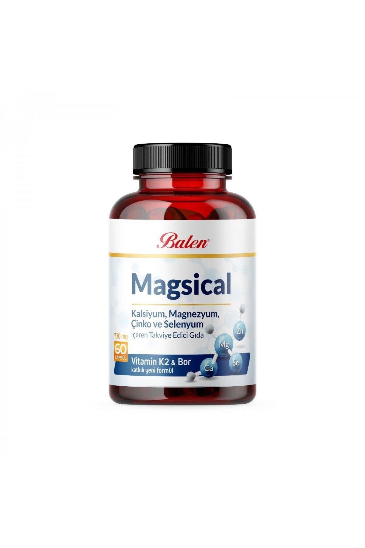 Balen Magsical Kalsiyum & Çinko & Selen & Vitamin K 730 mg 60 Kapsül