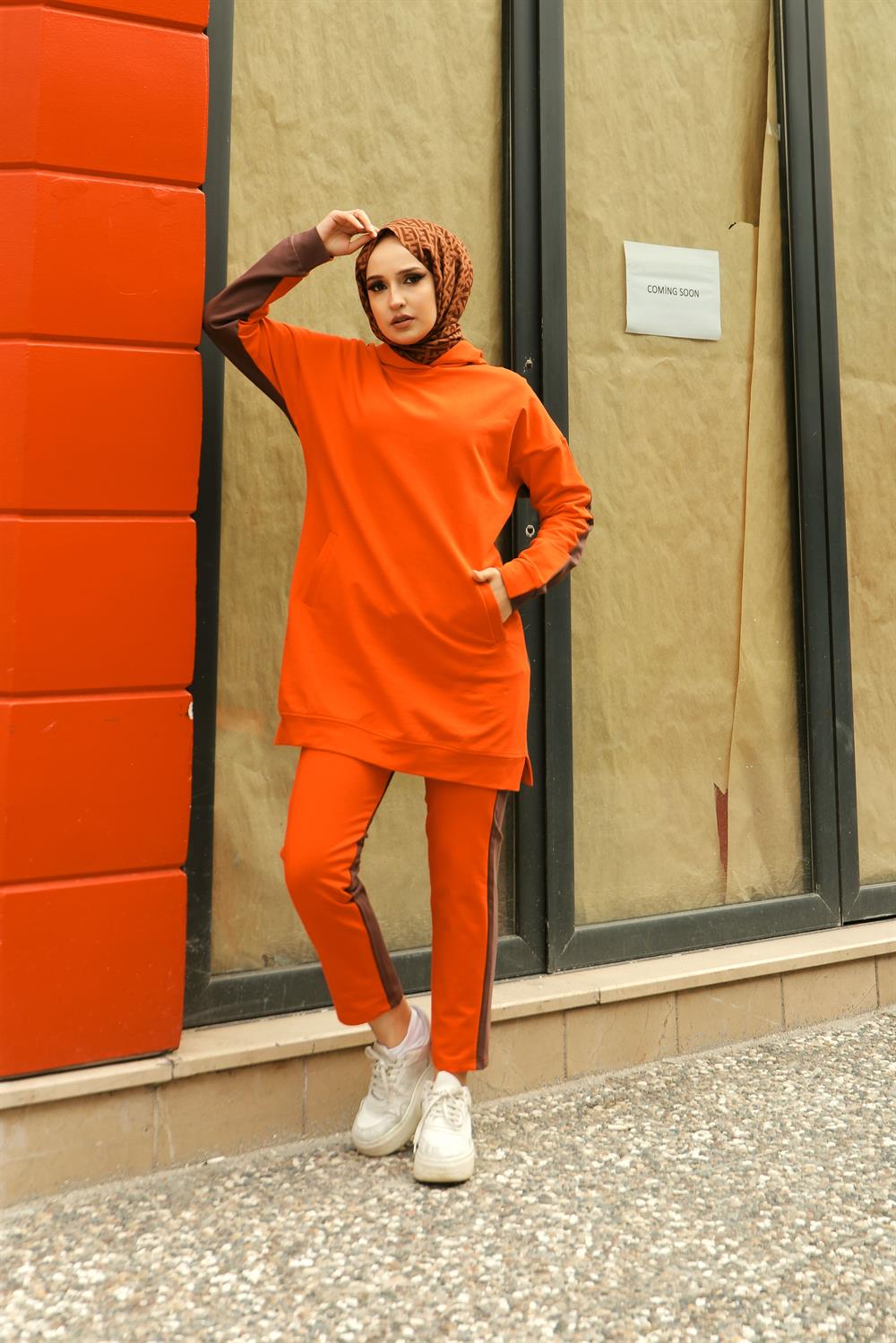 Çift Renk Spor Takım Oranj