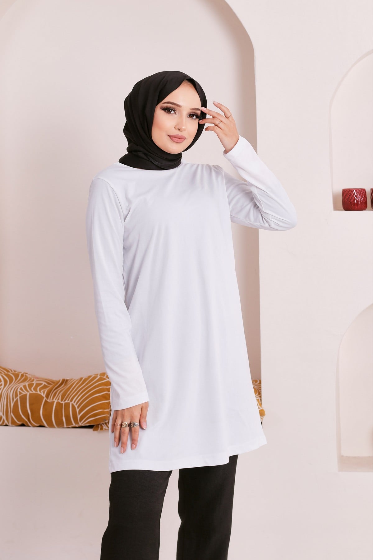 DOĞA Basic Tunik - BEYAZ