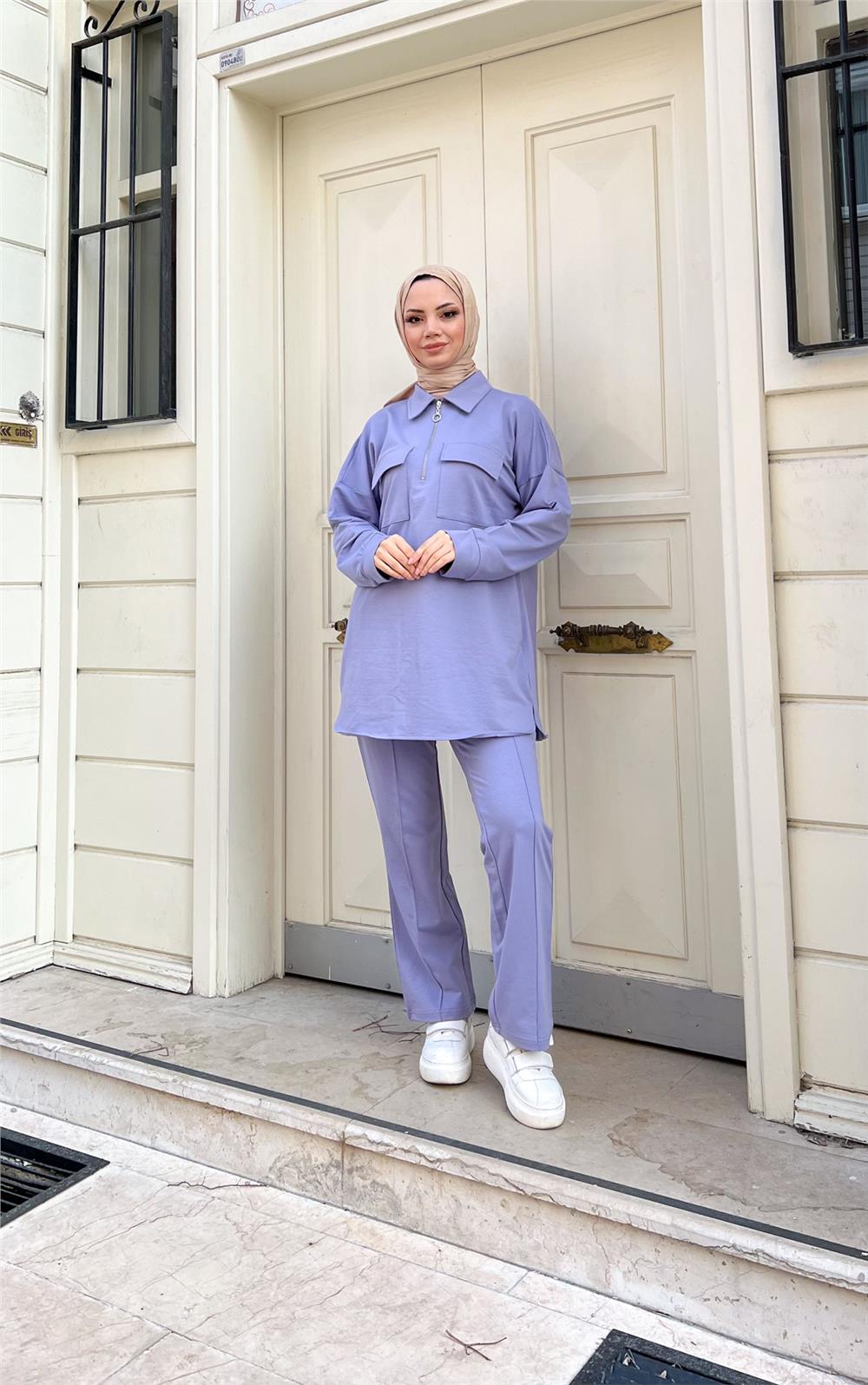 Eşofman Takımı - 71173 - Lila