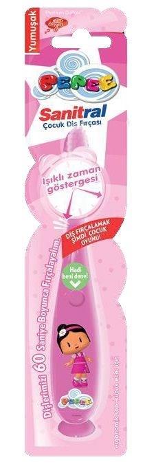 Pepee Sanitral Işıklı Diş Fırçası (Pembe)