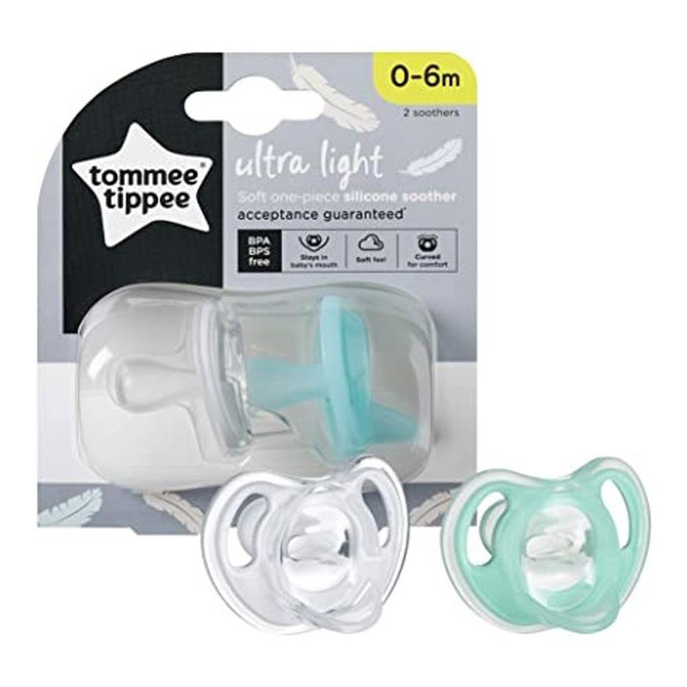 Tommee Tippee Ultra Hafif Soft 0-6 Ay Tek Parça Silikon Emzik 2'li