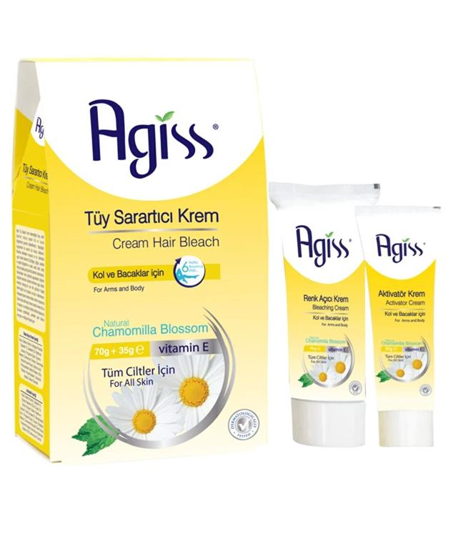 Agiss Tüy Sarartıcı Krem 70 Gr + 35 Gr 