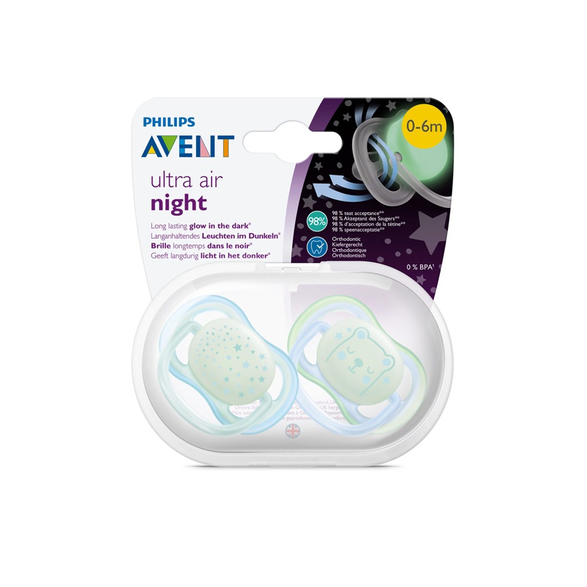Avent 0-6 m UltraAir Karanlıkta Parlar