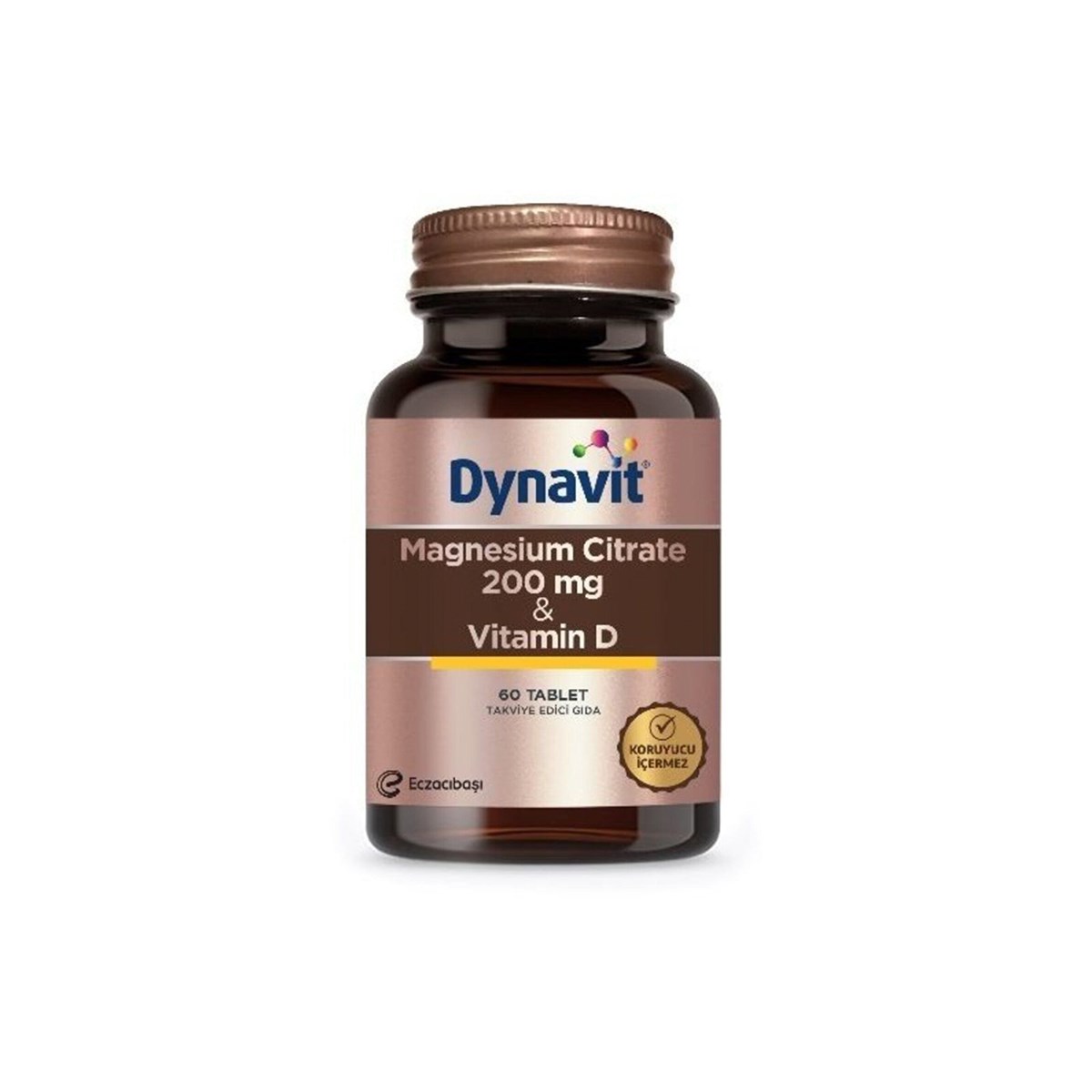 Dynavit Magnesium Citrate 200 mg & Vitamin D 60 Tablet