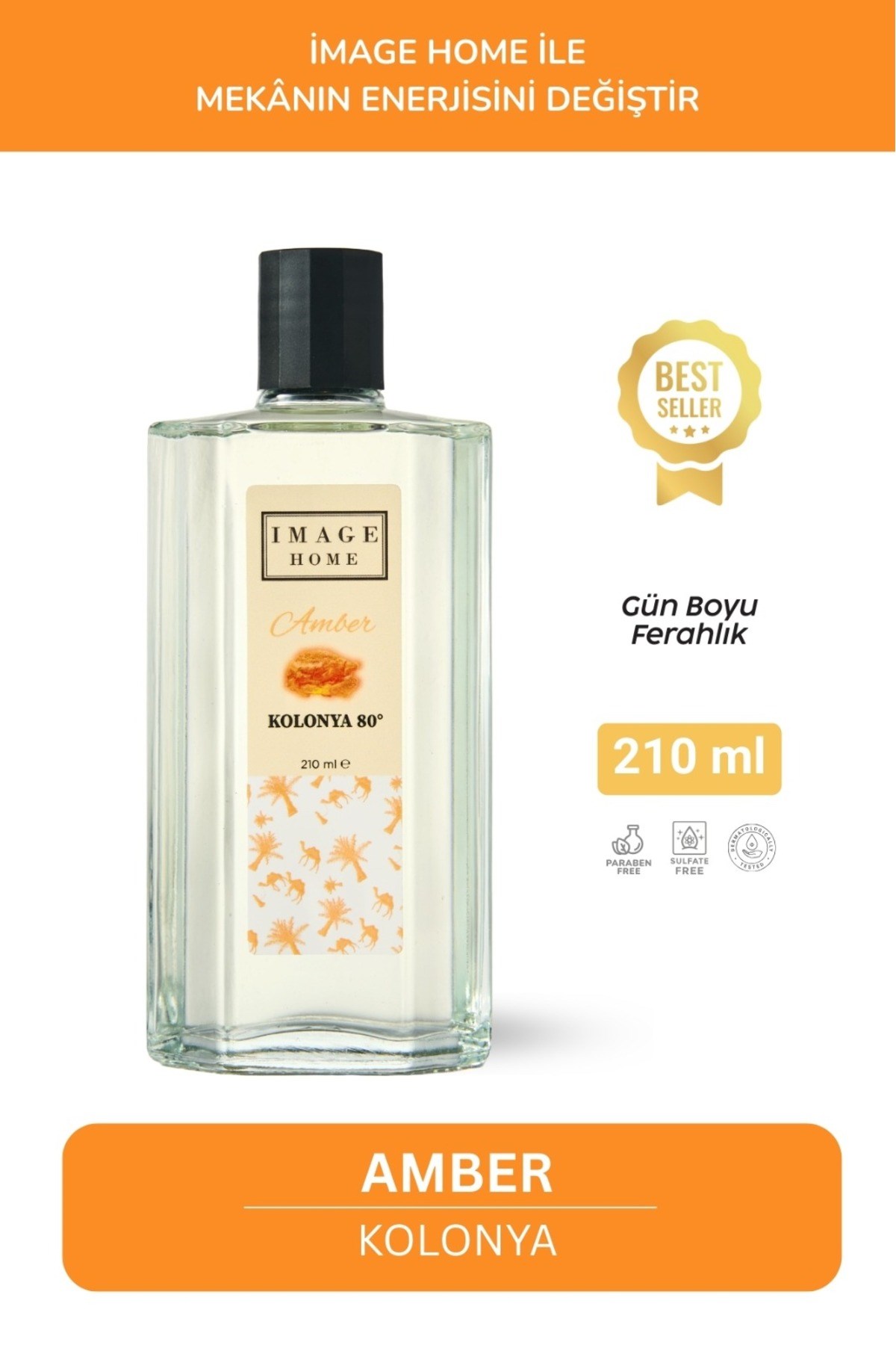 Image Home Cam Kolonya Amber 210 ml 