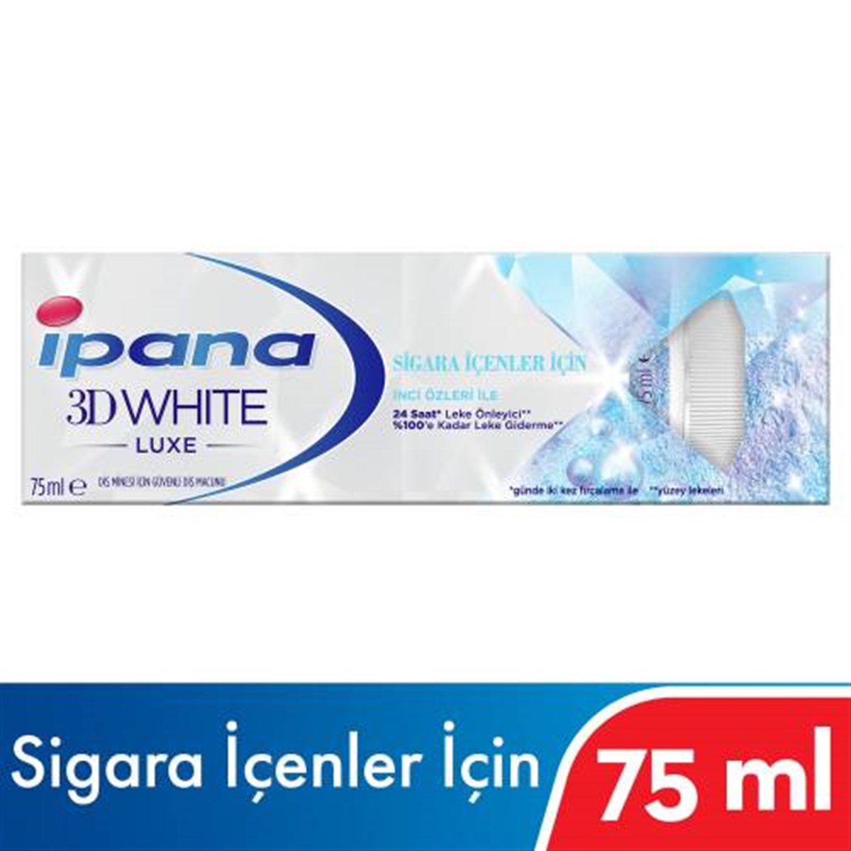 İpana 3 Boyutlu Beyazlık Luxe Sigara İçenler için Ferahlık Sağlayan Diş Macunu 75 ml