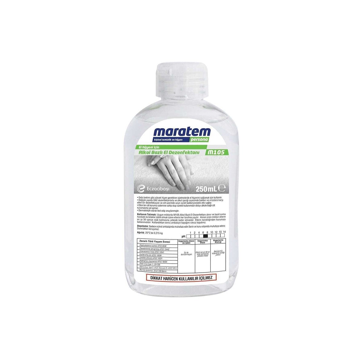M105 Alkol Bazlı El Dezenfektanı 250 ml