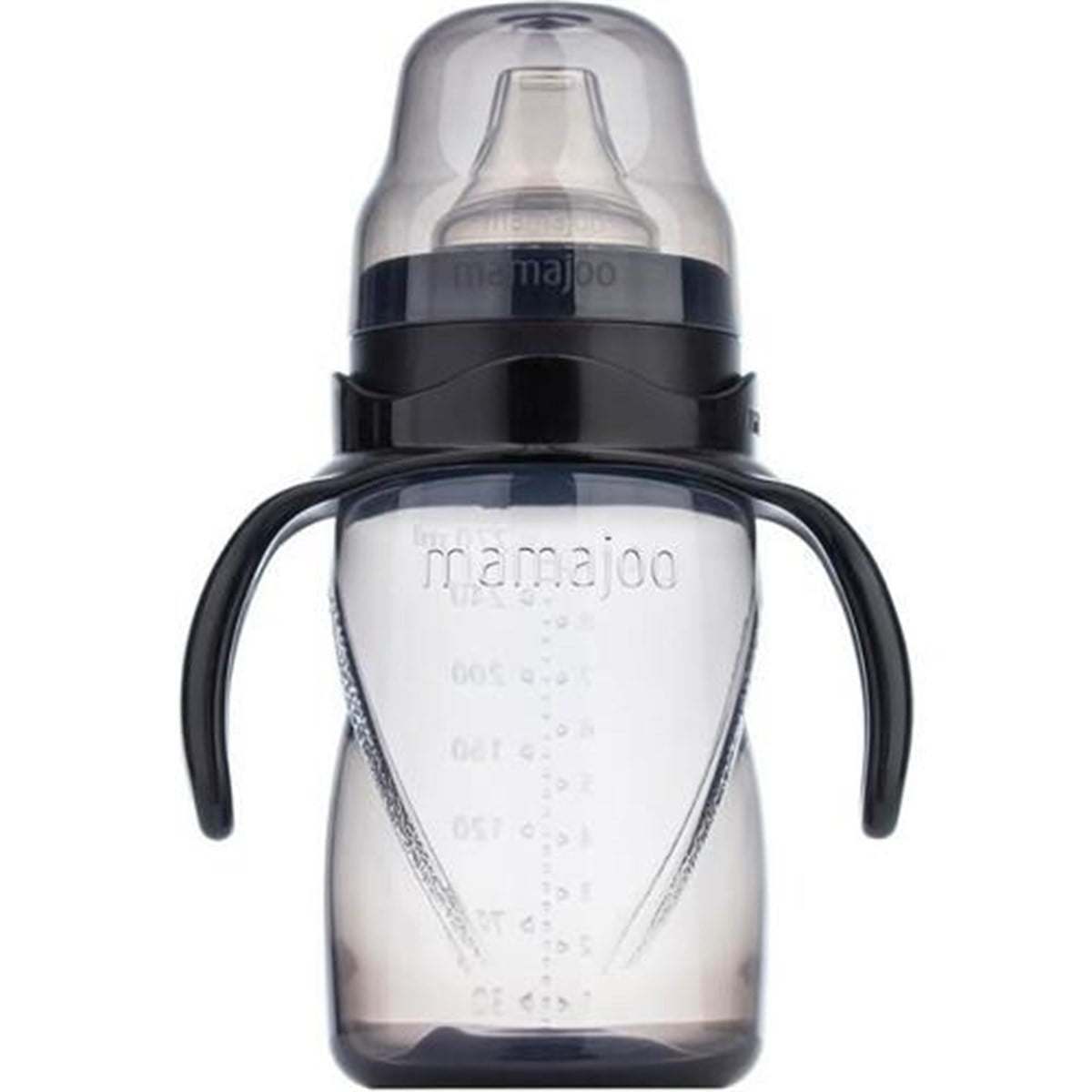 Mamajoo Eğitici Bardak Antikolik Kulplu Akıtmaz Black 270 Ml