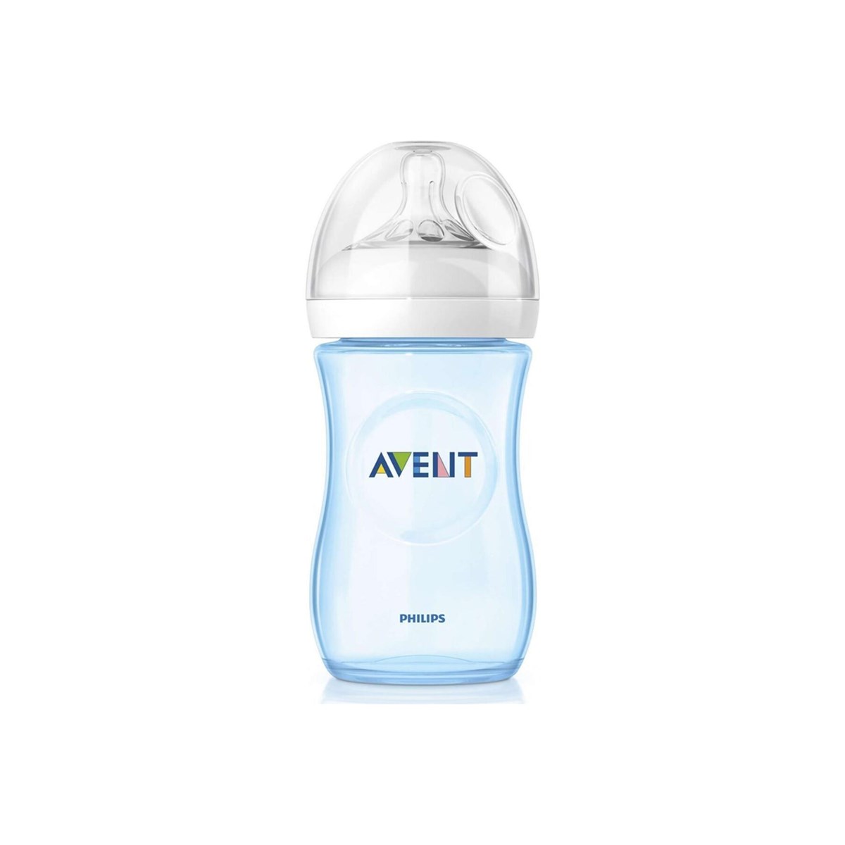 Natural PP Biberon 260 ml Tekli - Mavi