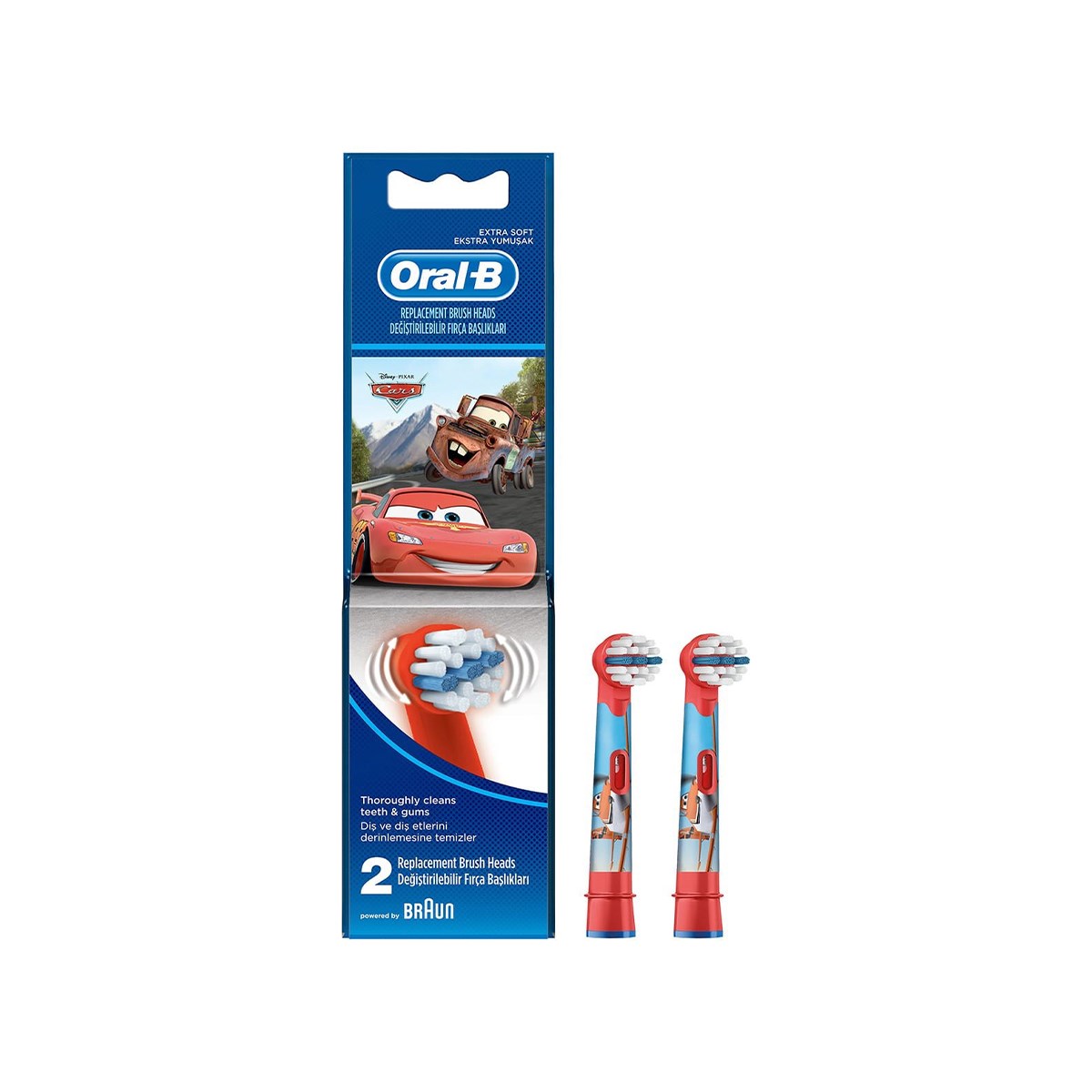 Oral B Çocuk Cars 2'li Yedek Başlık