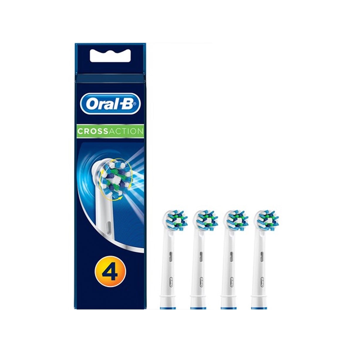 Oral-B Cross Action 4'lü Şarjlı Fırça Yedek Başlığı