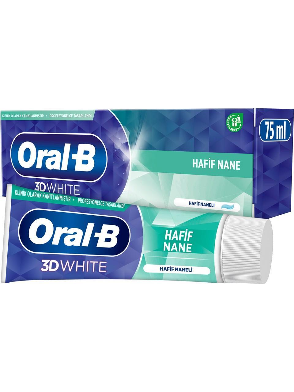 Oral-B Pro 3D White Hafif Nane Diş Macunu 75 ml