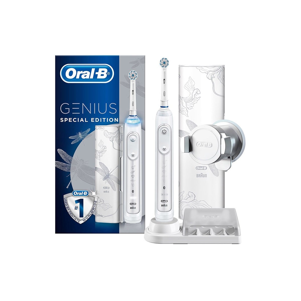 Oral-B Şarjlı Genius Pro 10000 Dragonfly White