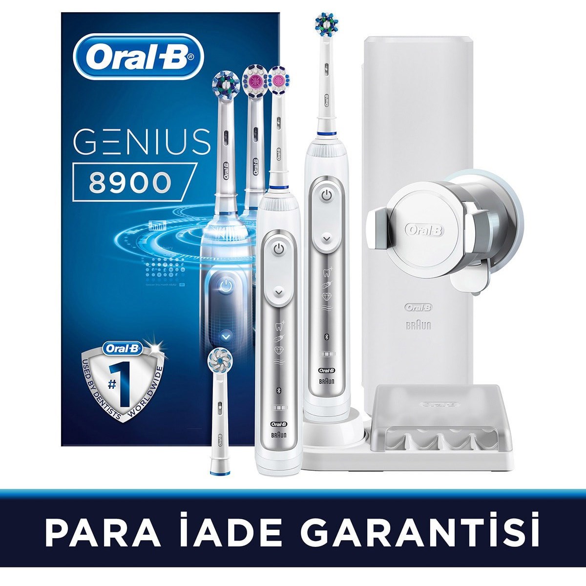 Oral-B Şarjlı Genius Pro 8900 2'li Avantaj Paketi