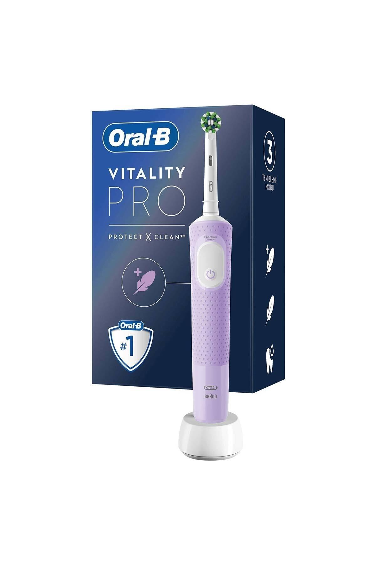Oral-B Şarjlı i Diş Fırçası Vitality Pro Lila Koruma Ve Temizlik