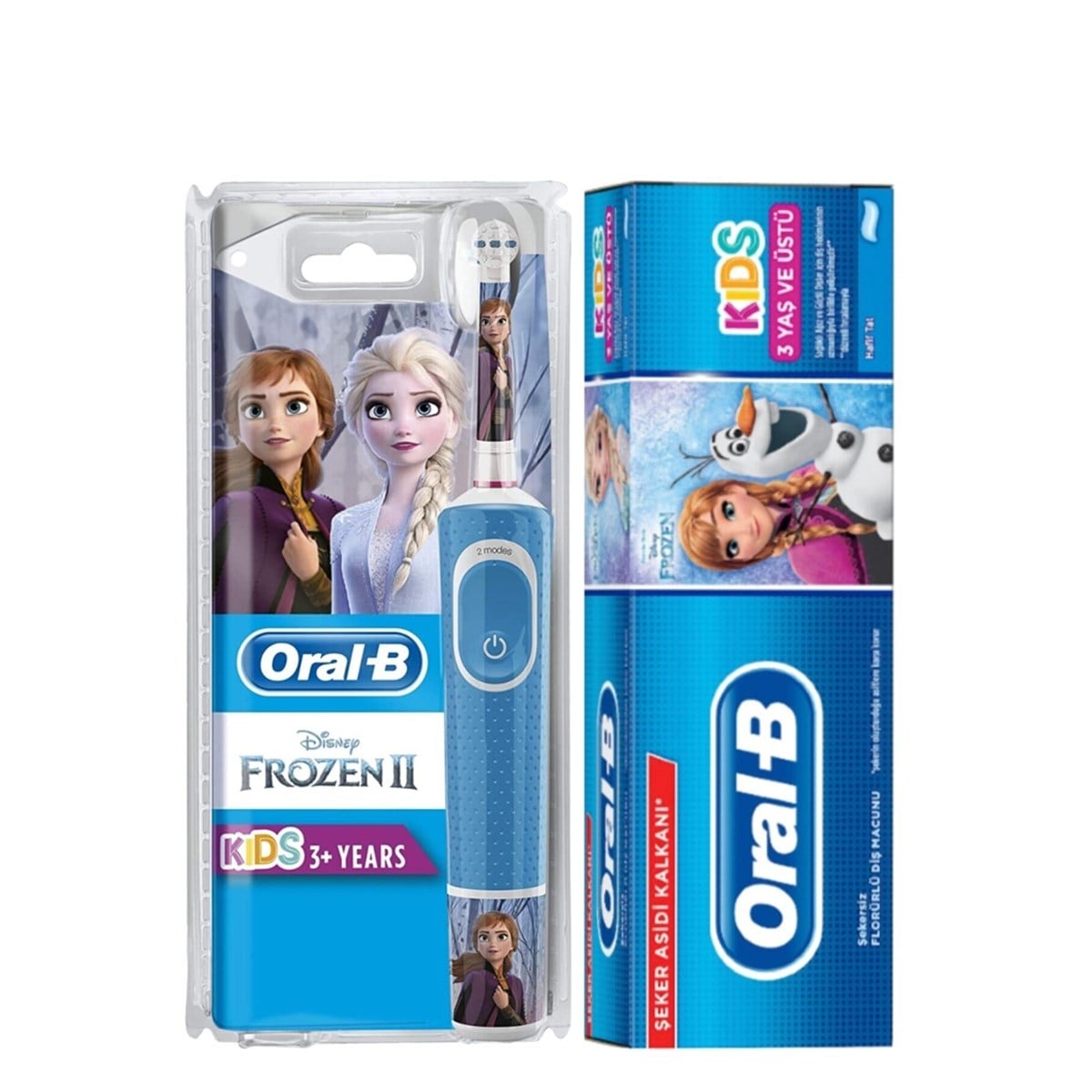 Oral-B Şarjlı Vitality D100 Çocuk Frozen + 75 ml Oral-B Frozen Diş Macunu