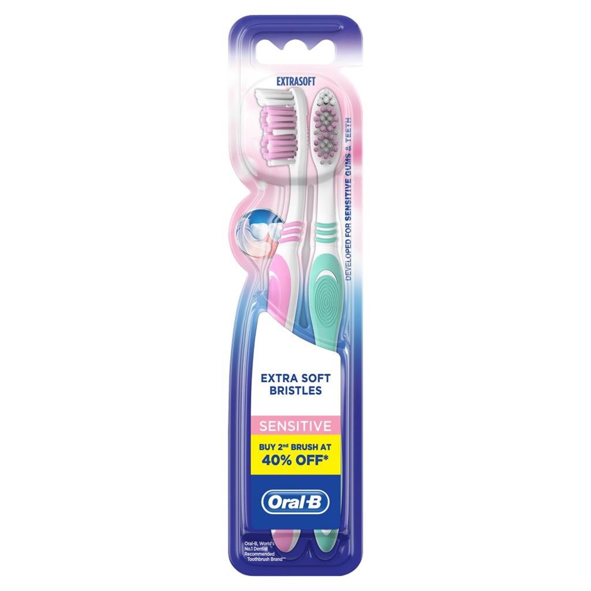 Oral-B Sensitive Extra Soft Bristles 1+1 Diş Fırçası