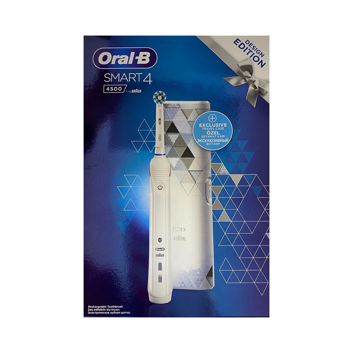 Oral-B Smart 4500 Modern Motif Cross Action Beyaz Şarjlı Fırça