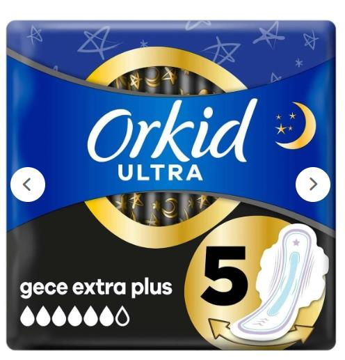 Orkid Ultra Extra Tekli Gece Extra Plus Tekli Paket 5'li