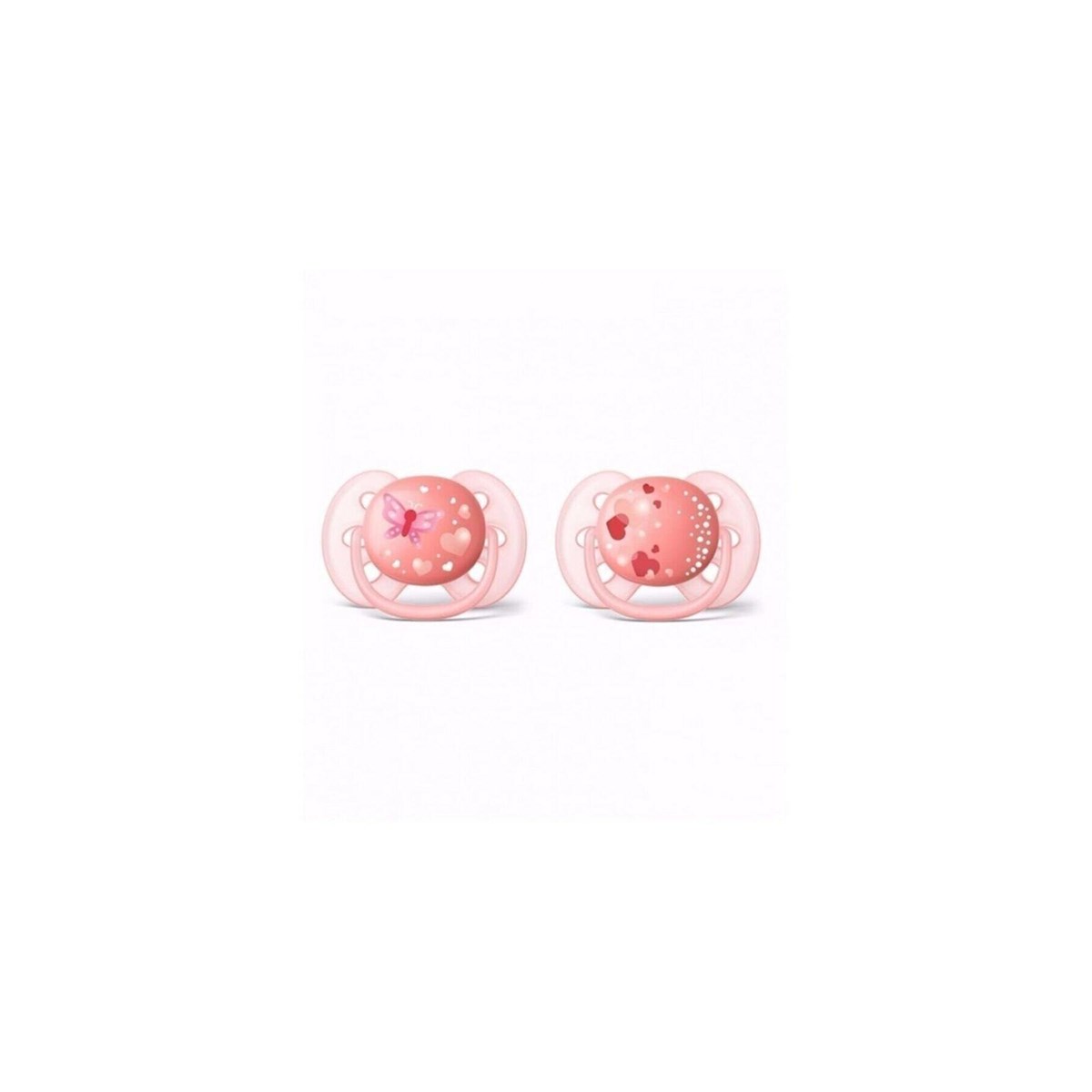 Philips Avent SCF223/22 Ultra Soft Desenli Emzik 6-18 Ay - Pembe