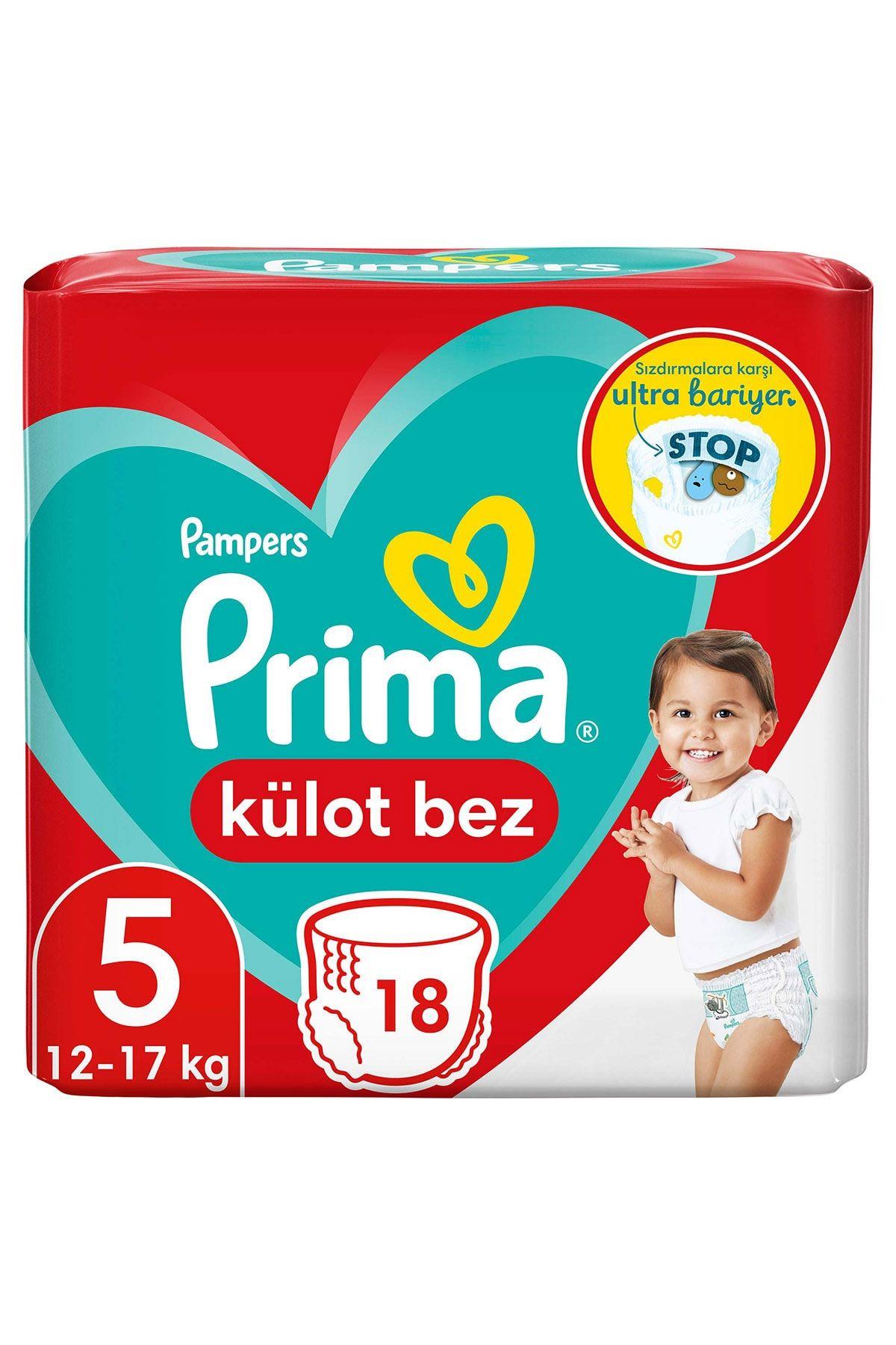 Prima Külot Bebek Bezi 5 Beden 18 Adet Junior Tekli Paket