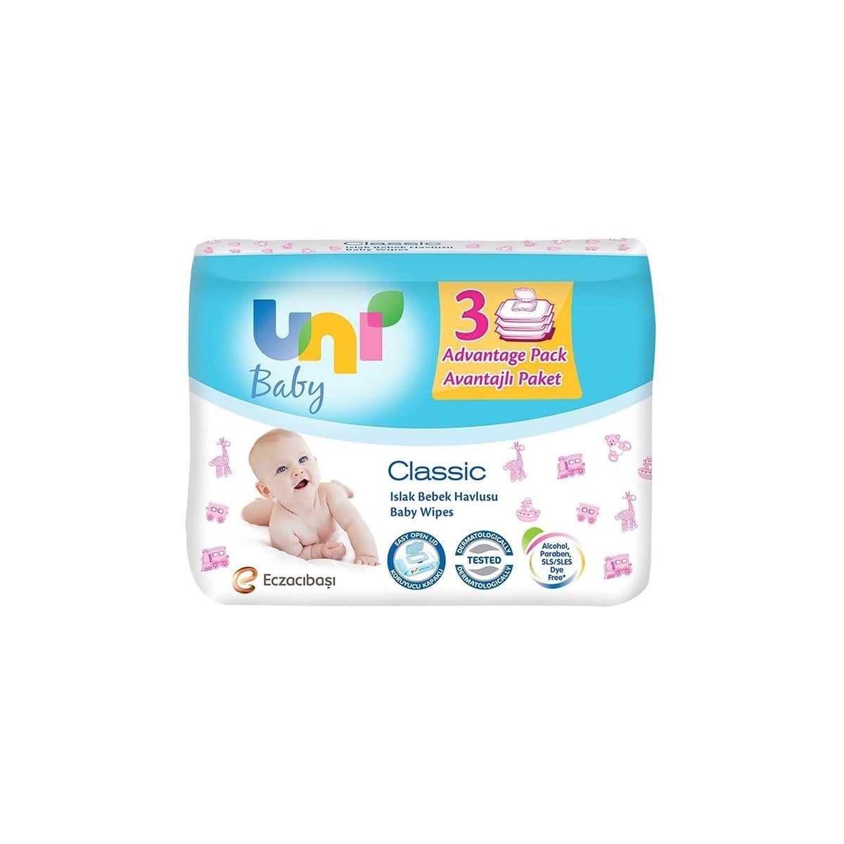 Uni Baby Classic Havlu 56'lı 3'lü