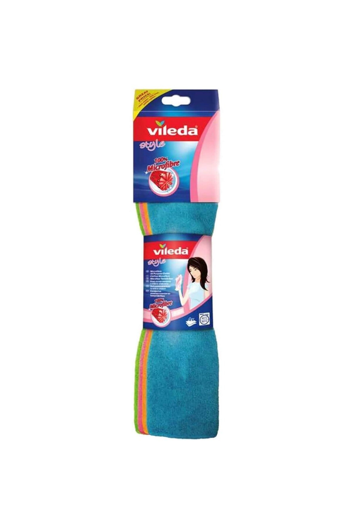 Vileda Mikrofiber Colors Xl Temizlik Bezi 4'lü