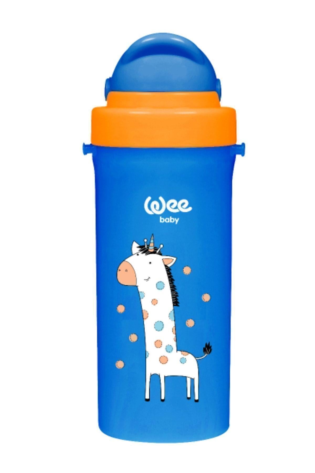 Wee Baby Pipetli Bardak 300 ml 6+ ay Mavi