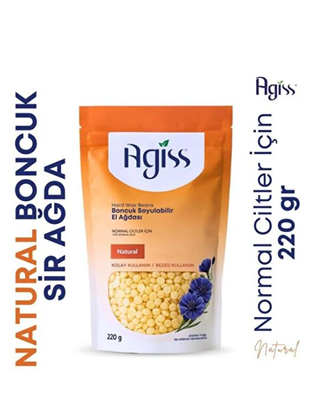 Agiss Natural Normal Ciltler 220 gr Boncuk Ağda