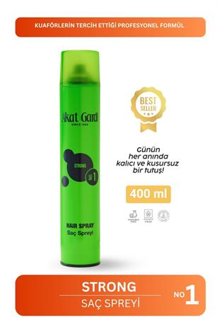 Akat Gardi Saç Spreyi Strong No:1 Yeşil 400 ml
