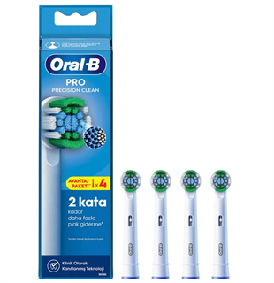 Oral-B Pro Precision Clean X-Filament Şarjlı Diş Fırçası Yedek Başlığı 4 Adet