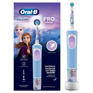 Oral-B Vitality Pro Frozen Özel Seri Çocuklar İçin Şarj Edilebilir Diş Fırçası D103