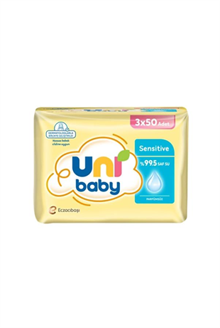 Uni Baby Sensitive Islak Mendil 3*50