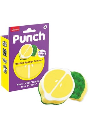 Vileda Punch Limon Kokulu Çizmez Sünger